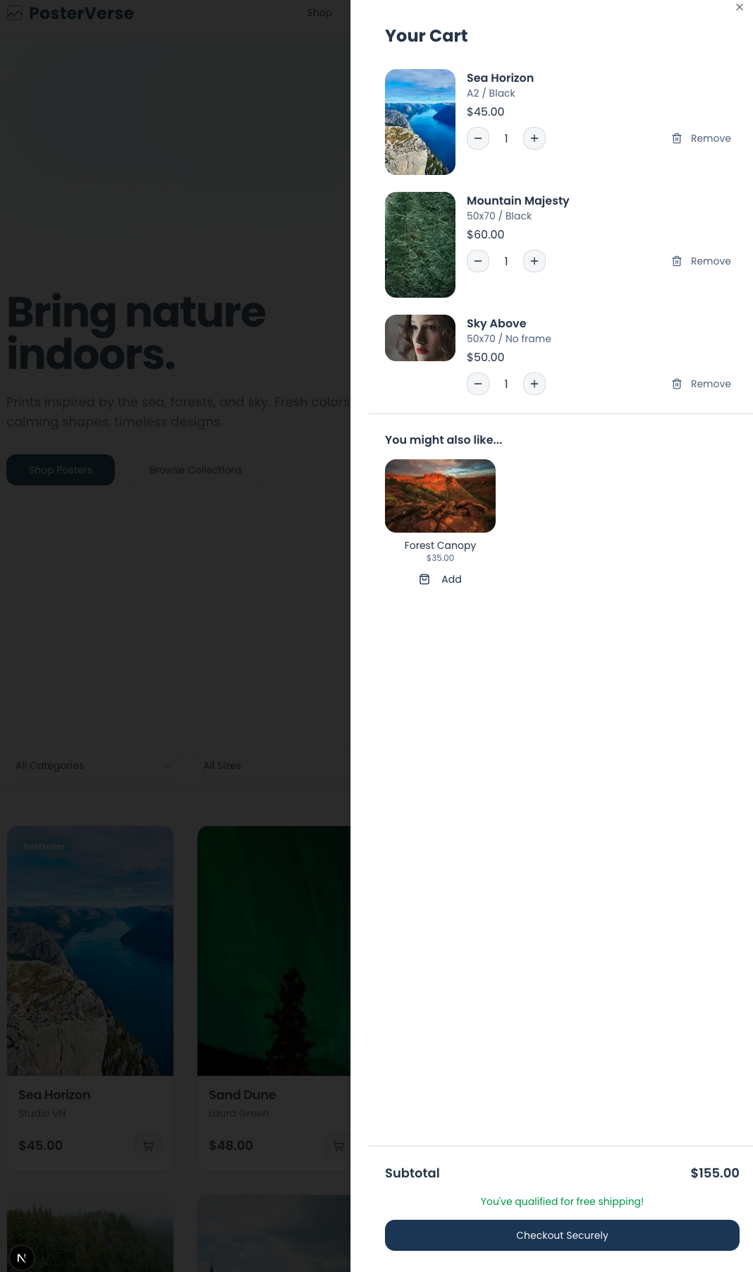 Webshop - Checkout (Prototype)